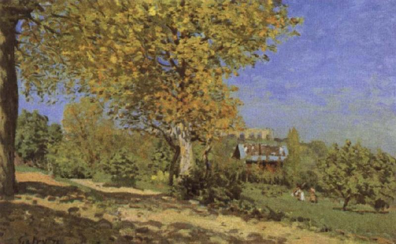 Alfred Sisley Landscape at Louveciennes oil painting picture